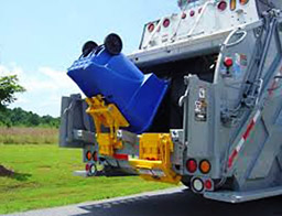 Perkins Garbage truck can lift
